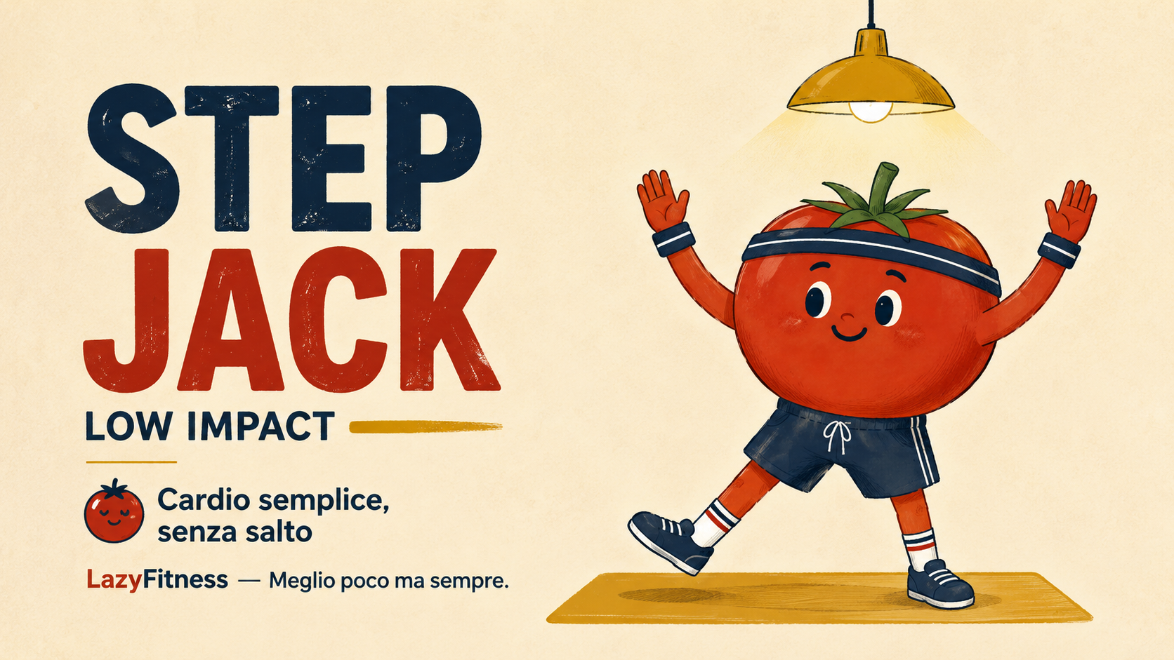 Step Jack low impact: cardio semplice senza salto per ricominciare a muoverti
