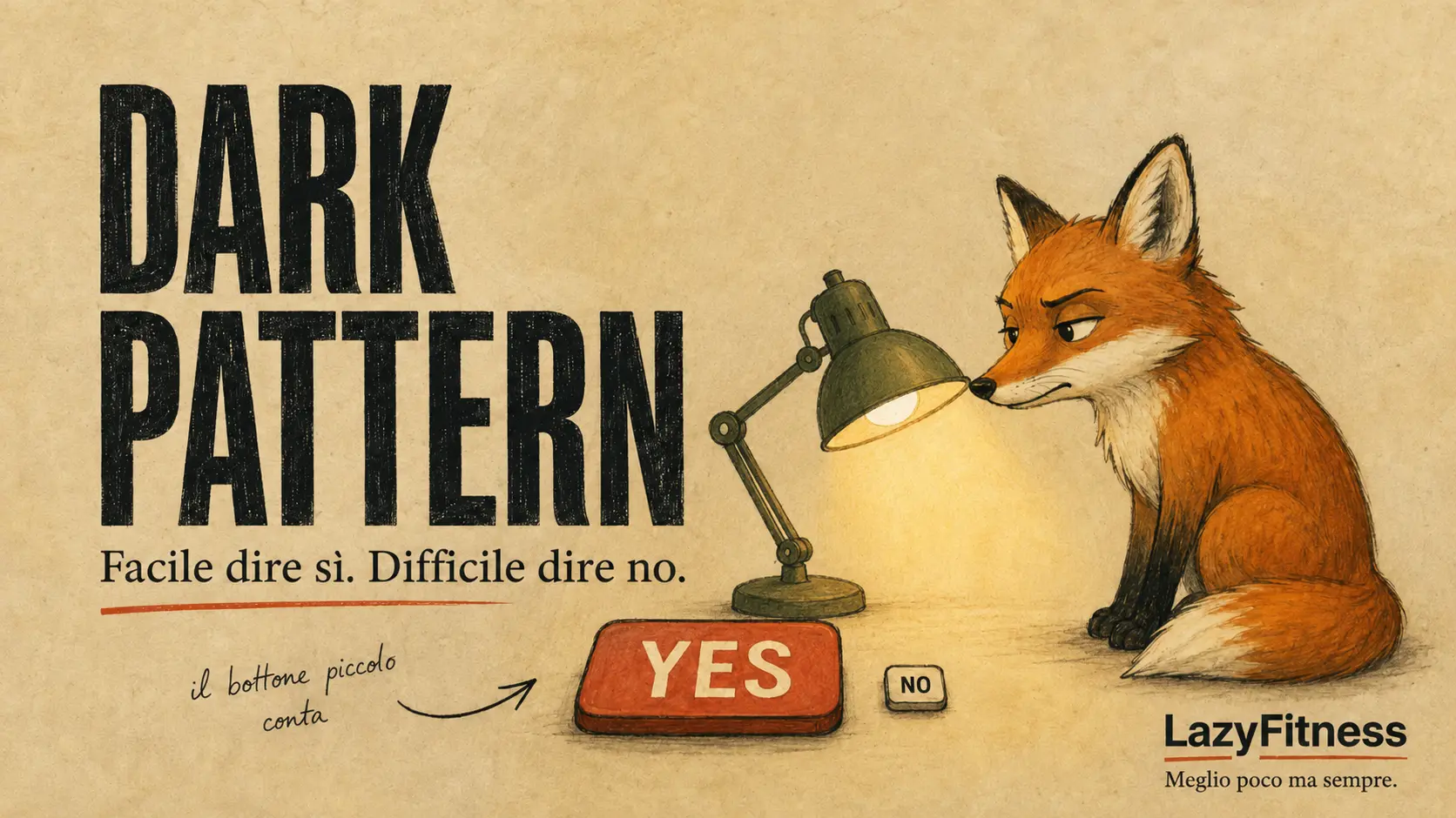Dark pattern: quando un sito rende facile dire sì e difficile dire no