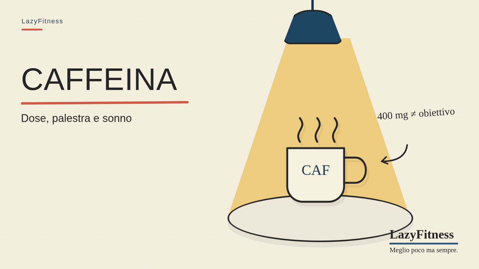 Quanta caffeina al giorno? Il limite non è un obiettivo