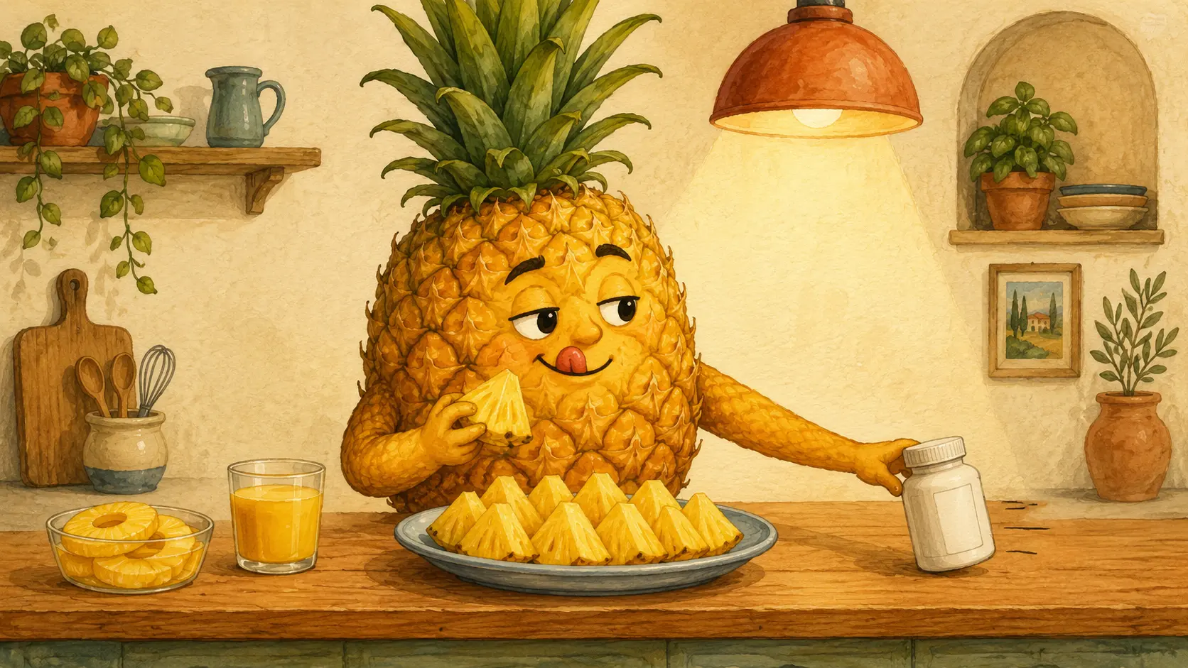 Ananas: proprietà, benefici reali e bromelina senza santino