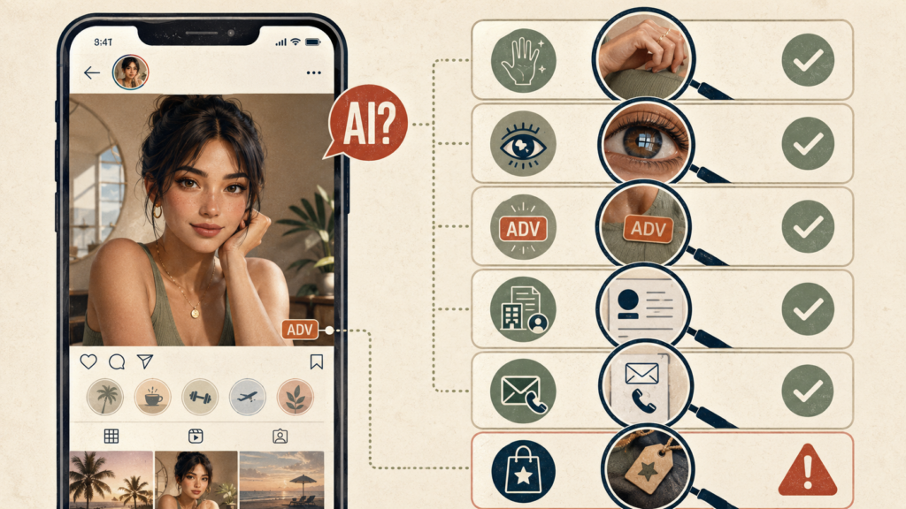 AI influencer: controlli su identit&agrave; sintetica, disclosure ADV, azienda e contatti